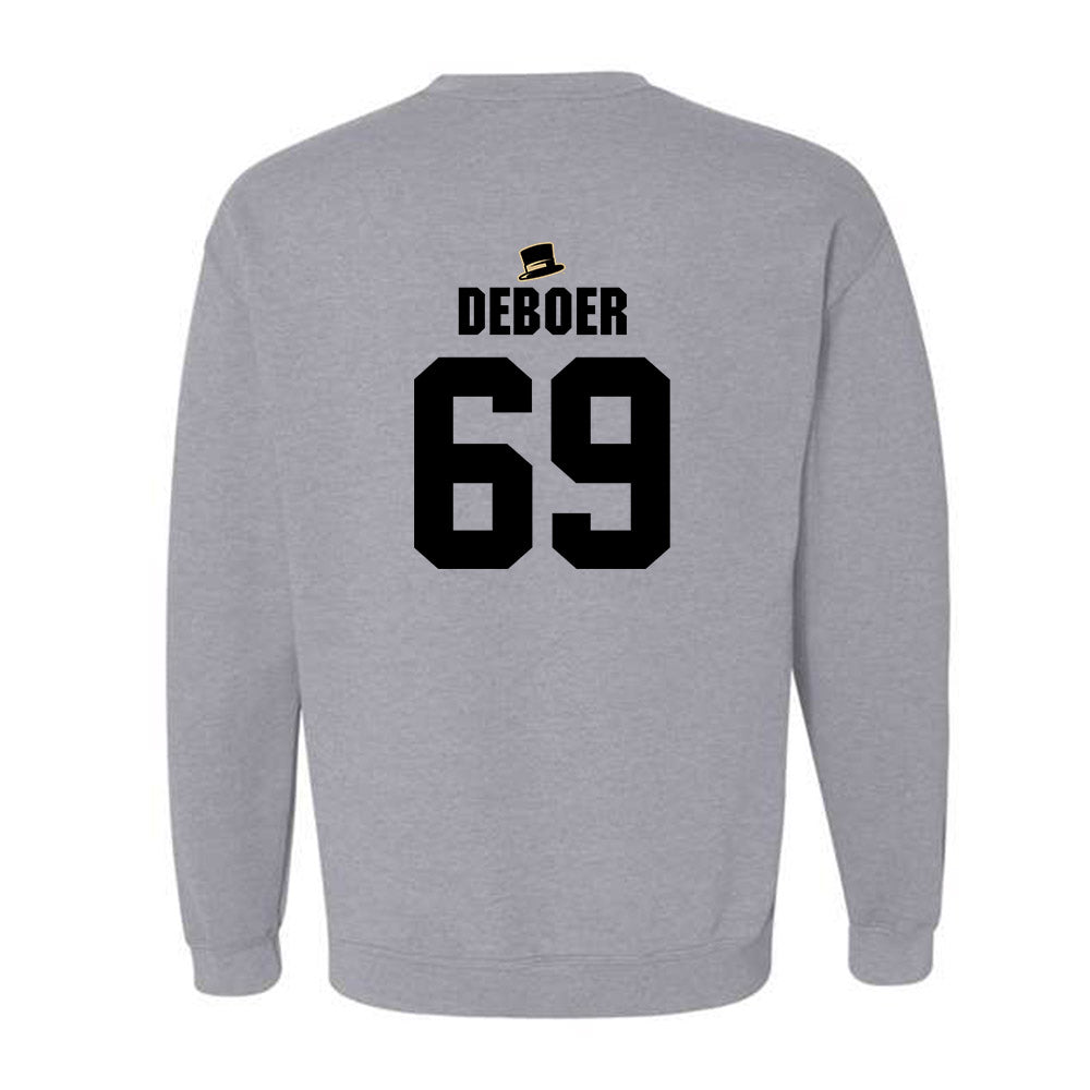 Wake Forest - NCAA Football : Dalton DeBoer - Generic Shersey Crewneck Sweatshirt-1