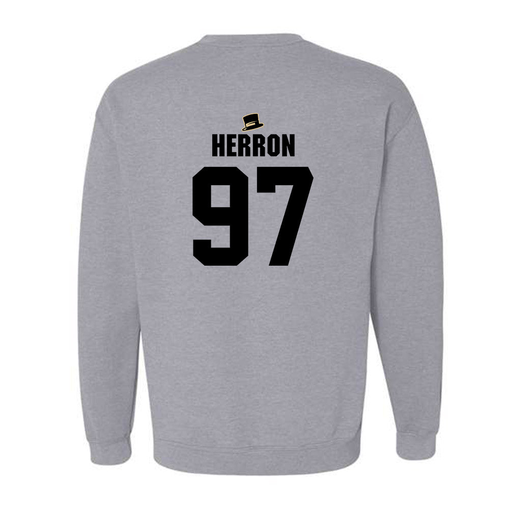 Wake Forest - NCAA Football : Matthew Herron - Generic Shersey Crewneck Sweatshirt-1