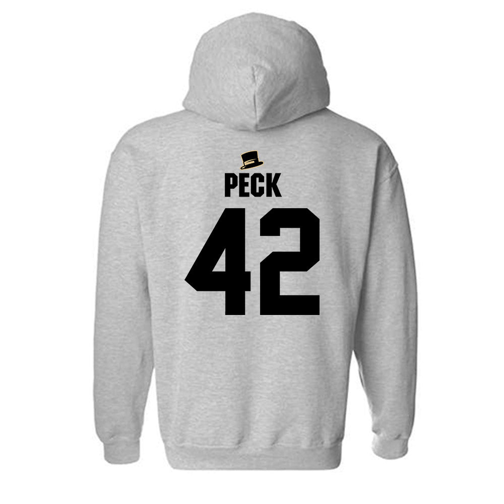 Wake Forest - NCAA Baseball : Alexander Peck - Generic Shersey Hooded Sweatshirt-1