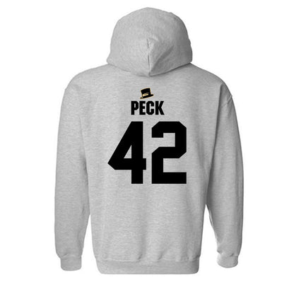 Wake Forest - NCAA Baseball : Alexander Peck - Generic Shersey Hooded Sweatshirt-1