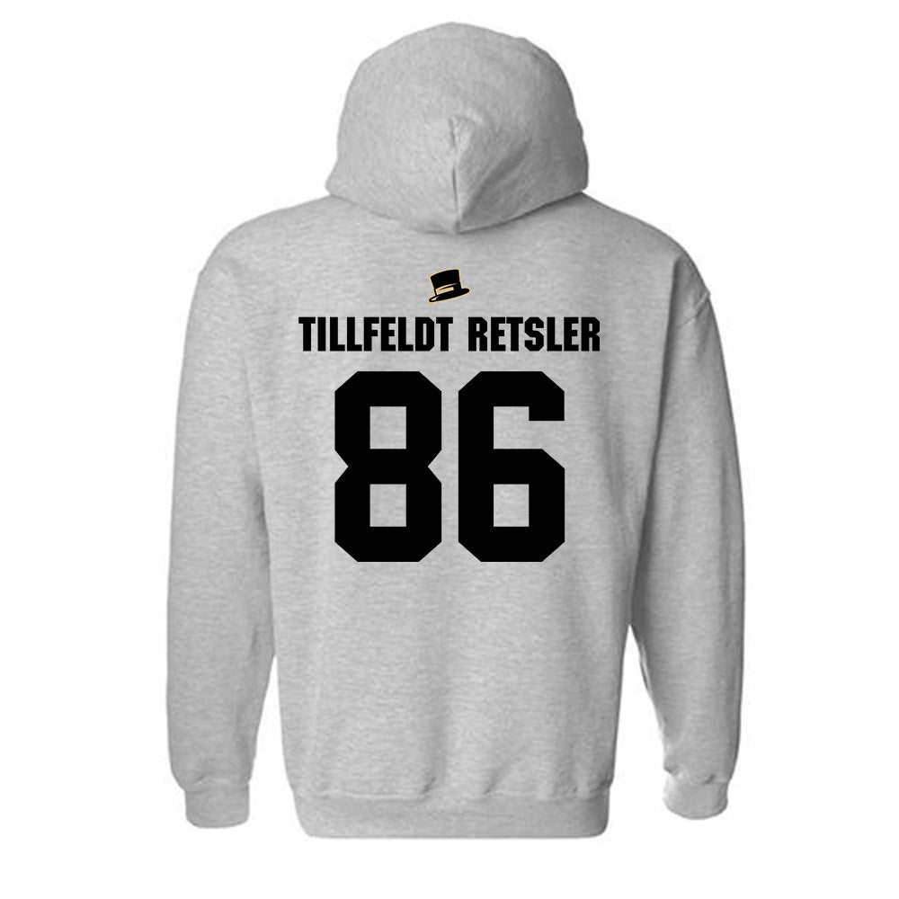 Wake Forest - NCAA Football : Maximilian Tillfeldt Retsler - Generic Shersey Hooded Sweatshirt-1