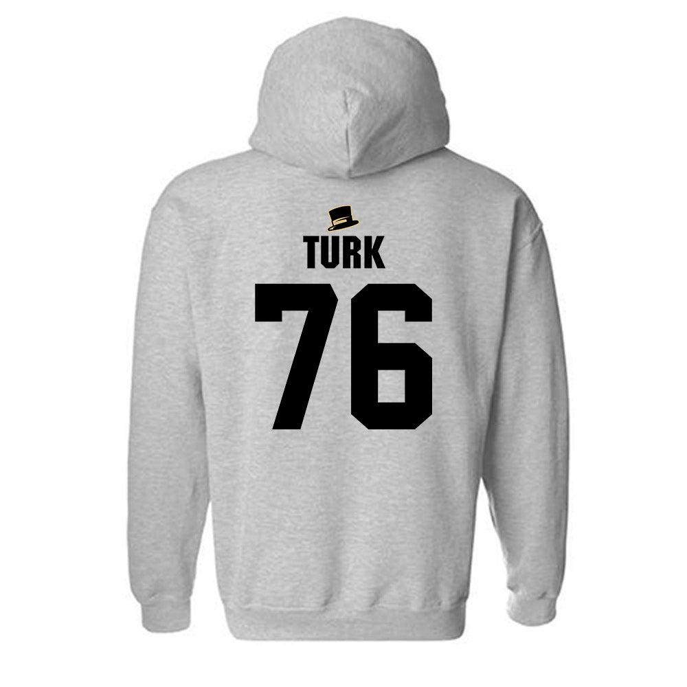Wake Forest - NCAA Football : Fletcher Turk - Generic Shersey Hooded Sweatshirt-1