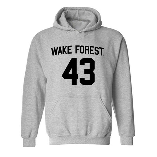 Wake Forest - NCAA Football : Frank Cusano - Generic Shersey Hooded Sweatshirt-0