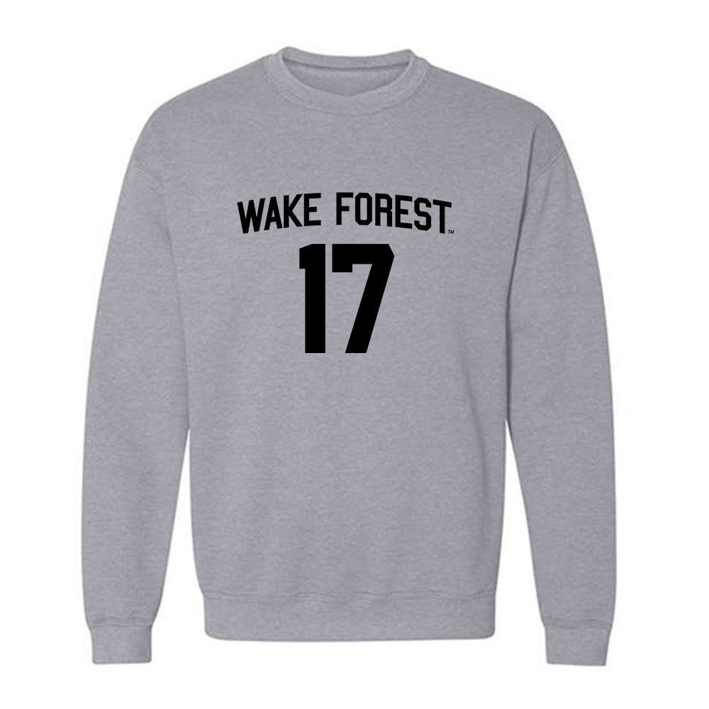 Wake Forest - NCAA Men's Basketball : Xander Pintelon - Generic Shersey Crewneck Sweatshirt-0