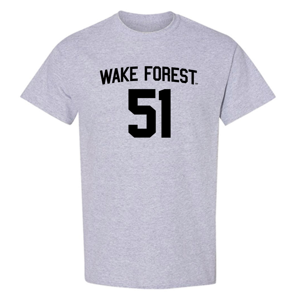 Wake Forest - NCAA Football : Devin McRae - Generic Shersey T-Shirt-0