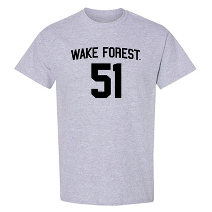 Wake Forest - NCAA Football : Devin McRae - Generic Shersey T-Shirt-0