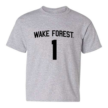 Wake Forest - NCAA Women's Basketball : Adora Nwude - Generic Shersey Youth T-Shirt-0