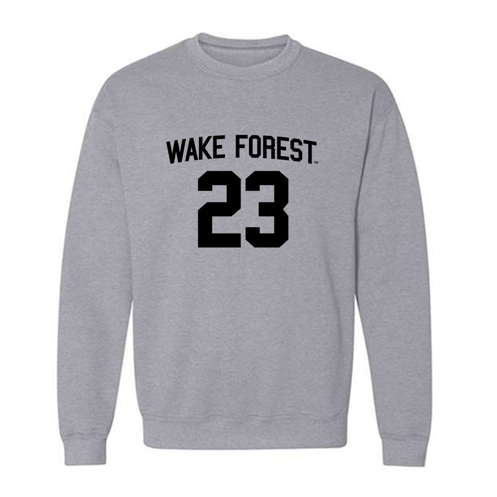 Wake Forest - NCAA Football : Zeek Jackson - Generic Shersey Crewneck Sweatshirt-0