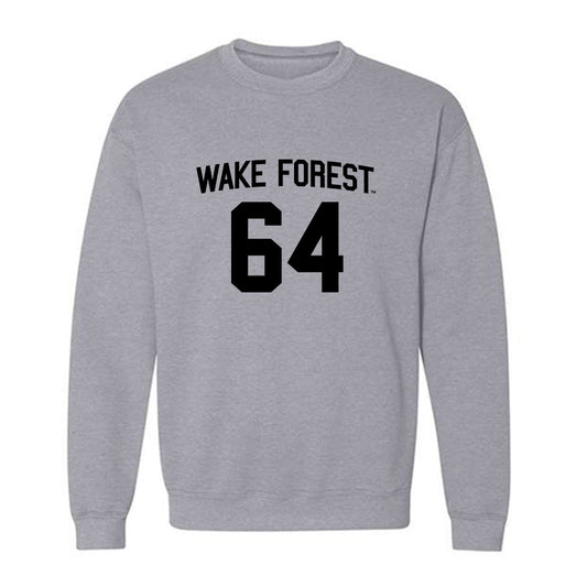 Wake Forest - NCAA Football : Ryan Berger - Generic Shersey Crewneck Sweatshirt-0
