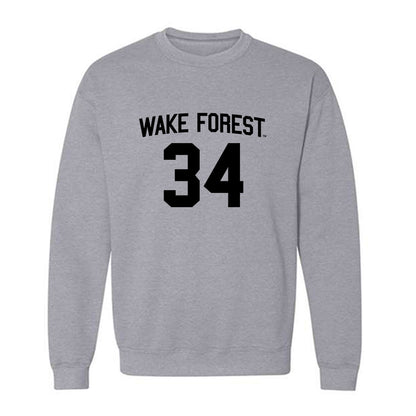 Wake Forest - NCAA Baseball : Grayden Seuferling - Generic Shersey Crewneck Sweatshirt-0