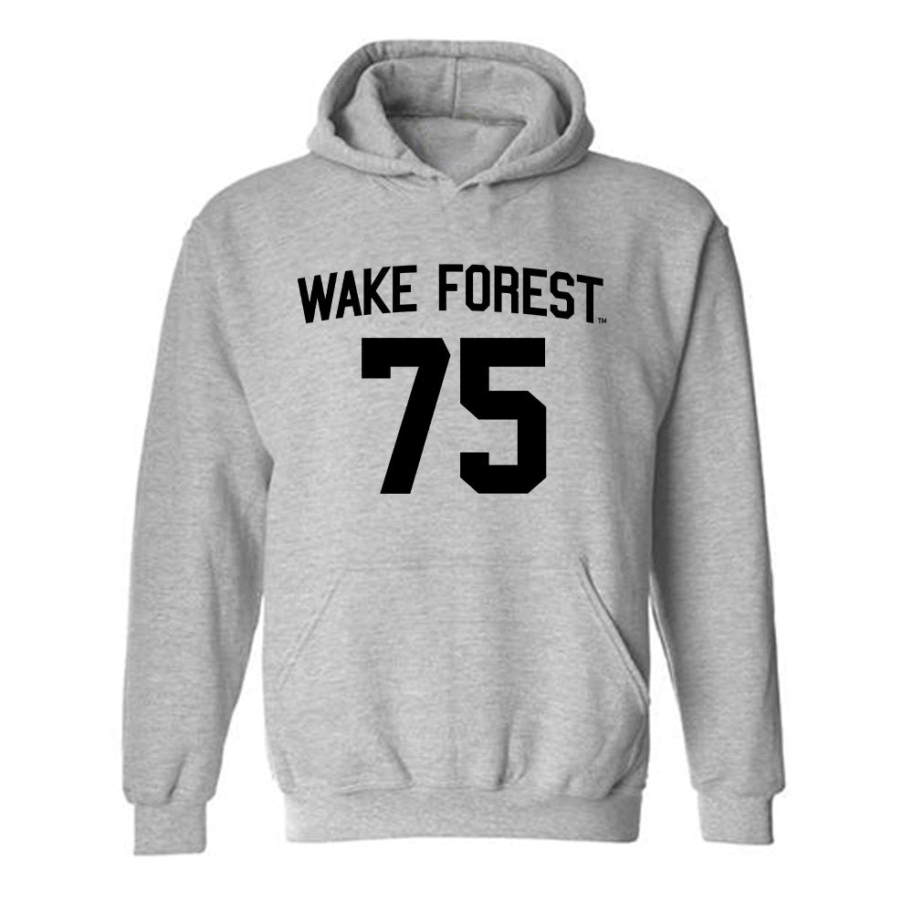 Wake Forest - NCAA Football : Derrell Johnson - Generic Shersey Hooded Sweatshirt-0