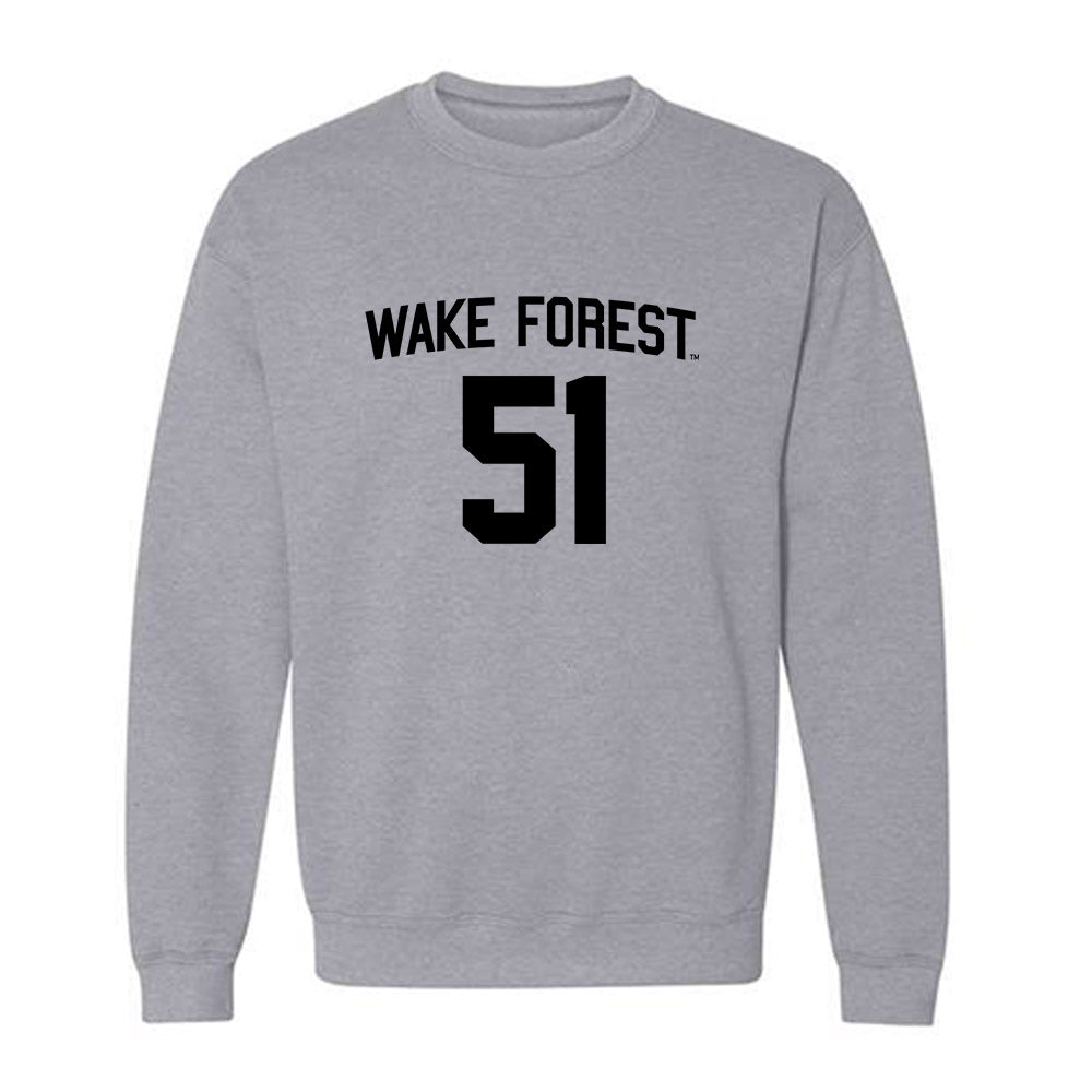 Wake Forest - NCAA Football : Devin McRae - Generic Shersey Crewneck Sweatshirt-0