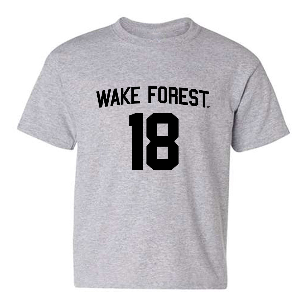 Wake Forest - NCAA Football : DJ Johnson - Generic Shersey Youth T-Shirt-0