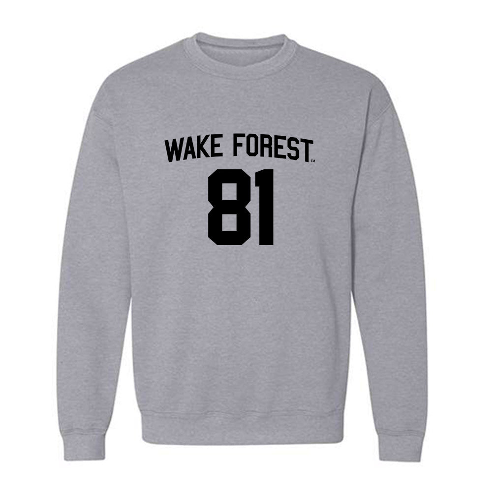 Wake Forest - NCAA Football : Landon Morris - Generic Shersey Crewneck Sweatshirt-0