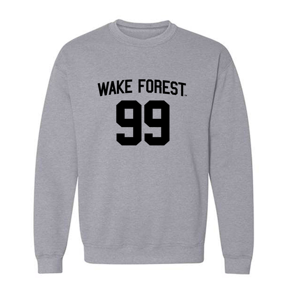 Wake Forest - NCAA Baseball : Ryan Bosch - Generic Shersey Crewneck Sweatshirt-0