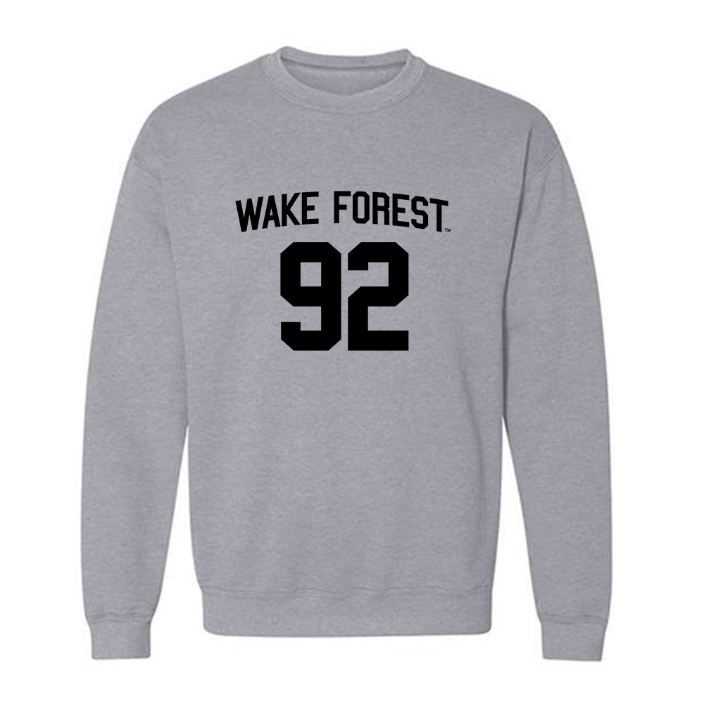 Wake Forest - NCAA Football : Sefa Sackey - Generic Shersey Crewneck Sweatshirt-0