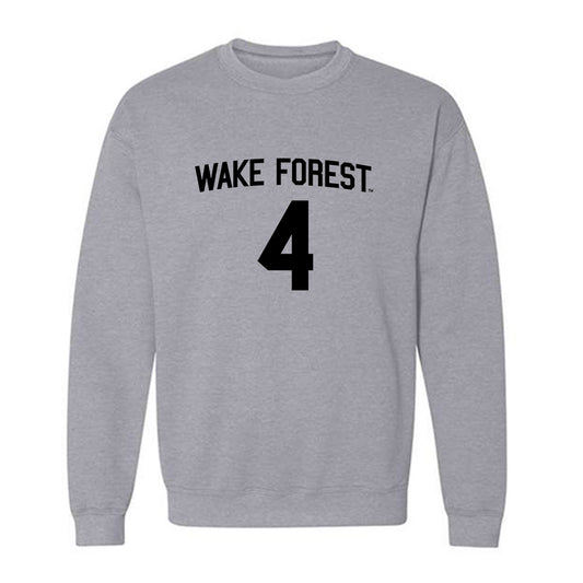 Wake Forest - NCAA Football : Sascha Garcia - Generic Shersey Crewneck Sweatshirt-0