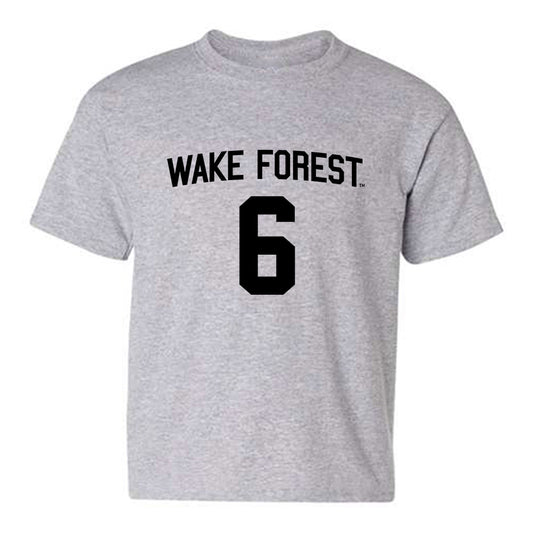 Wake Forest - NCAA Men's Basketball : Lukas Bojovic - Generic Shersey Youth T-Shirt-0