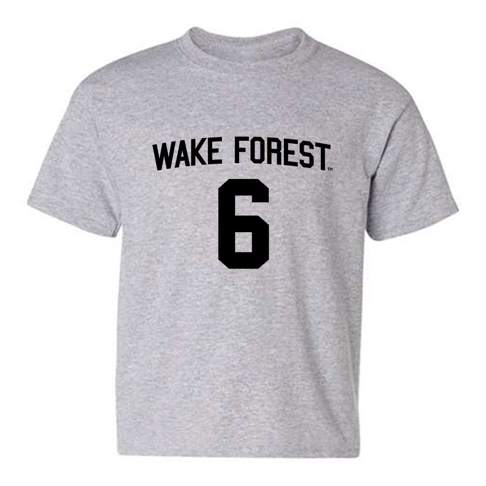 Wake Forest - NCAA Baseball : Will Holden - Generic Shersey Youth T-Shirt-0