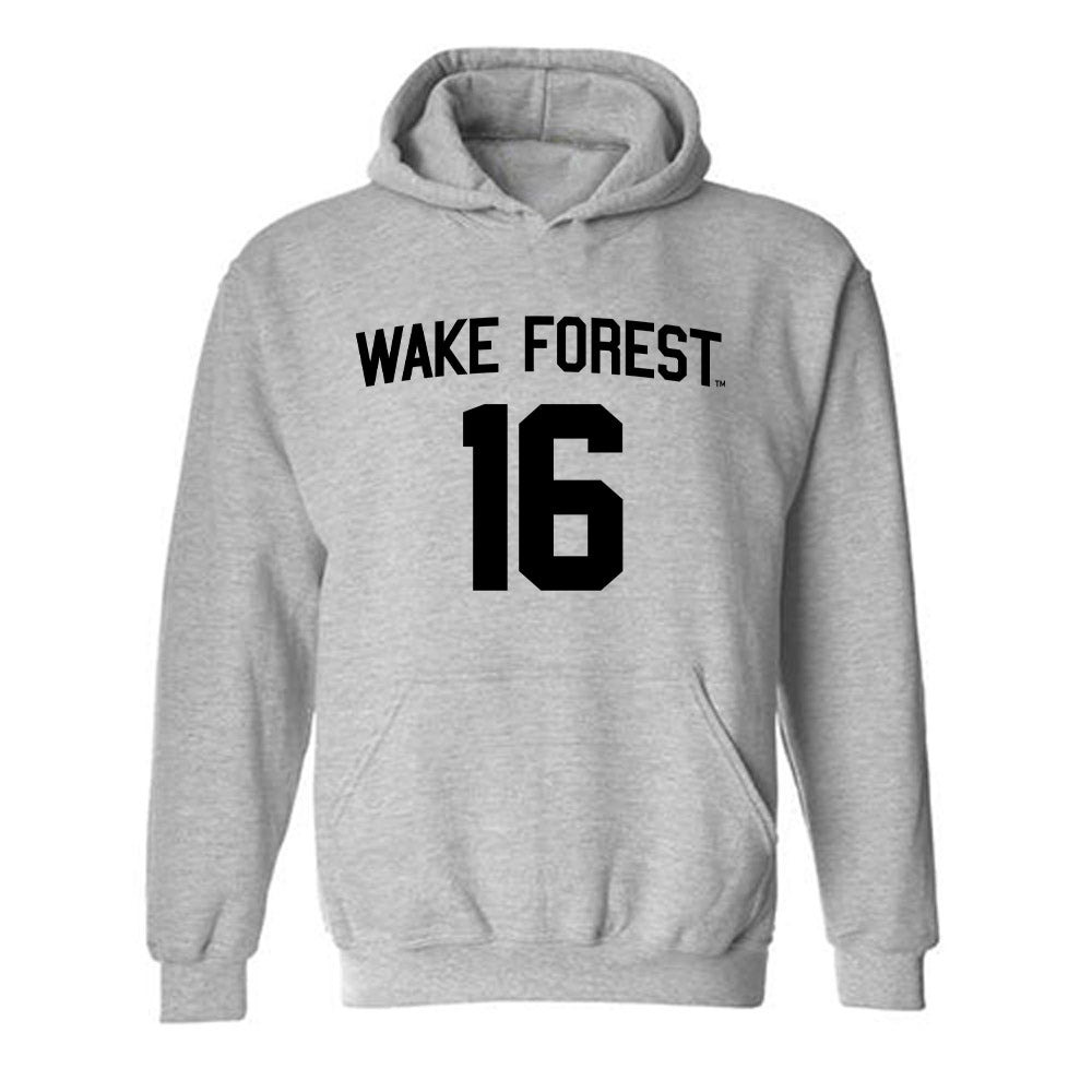 Wake Forest - NCAA Women's Volleyball : Laiya Ebo - Generic Shersey Hooded Sweatshirt-0