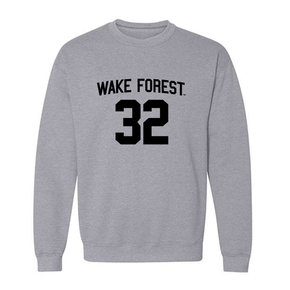 Wake Forest - NCAA Men's Soccer : Tate Lorentz - Generic Shersey Crewneck Sweatshirt-0