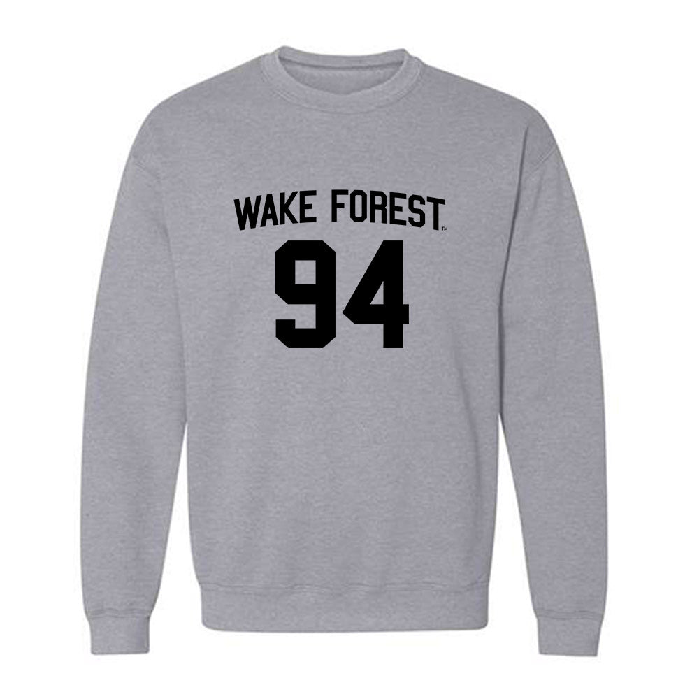 Wake Forest - NCAA Football : Zach Lohavichan - Generic Shersey Crewneck Sweatshirt-0