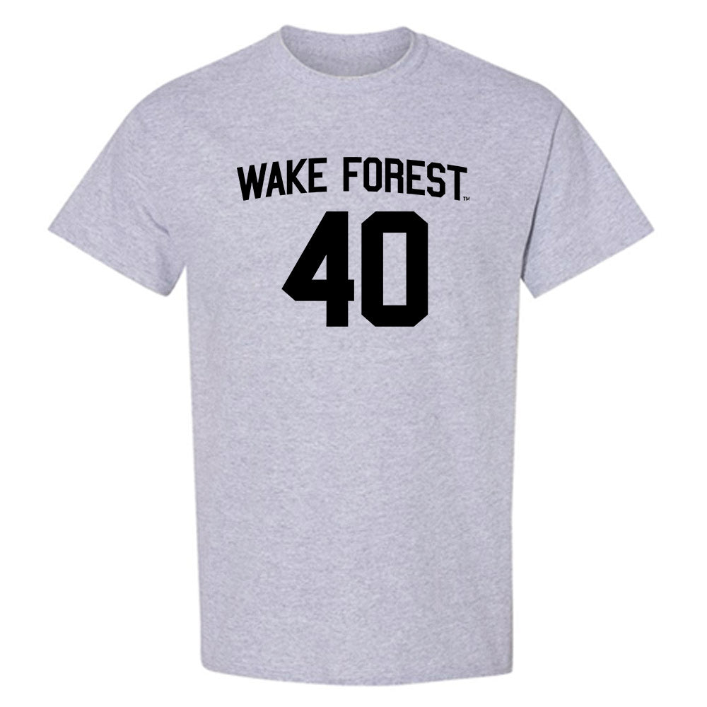 Wake Forest - NCAA Baseball : Jordan Serrano - Generic Shersey T-Shirt-0
