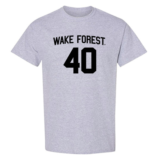 Wake Forest - NCAA Baseball : Jordan Serrano - Generic Shersey T-Shirt-0