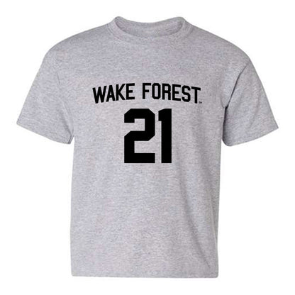 Wake Forest - NCAA Football : Aiden Hall - Generic Shersey Youth T-Shirt-0
