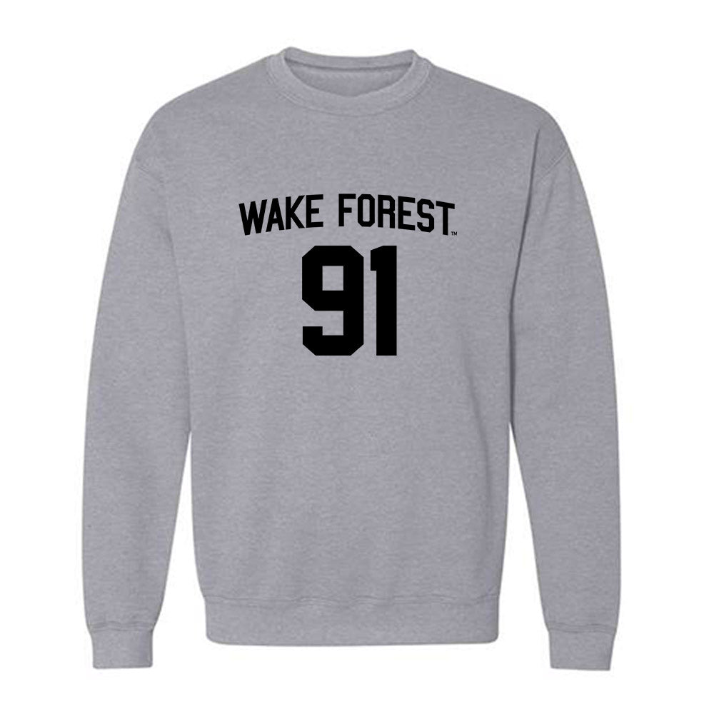 Wake Forest - NCAA Football : Lucas Smalls-Allen - Generic Shersey Crewneck Sweatshirt-0