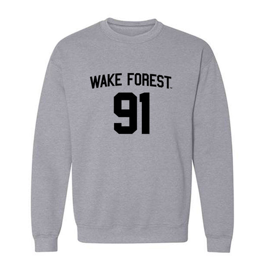 Wake Forest - NCAA Football : Lucas Smalls-Allen - Generic Shersey Crewneck Sweatshirt-0