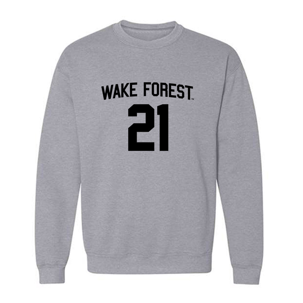 Wake Forest - NCAA Football : Aiden Hall - Generic Shersey Crewneck Sweatshirt-0