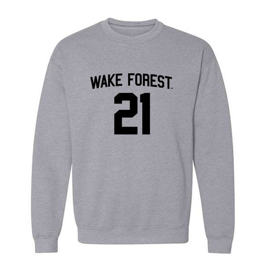 Wake Forest - NCAA Football : Aiden Hall - Generic Shersey Crewneck Sweatshirt-0