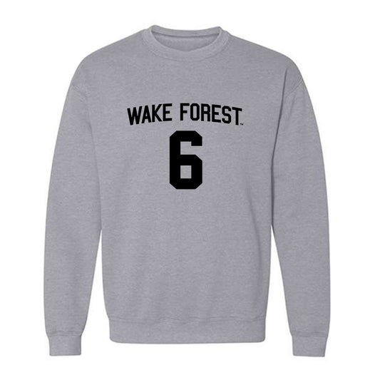 Wake Forest - NCAA Men's Basketball : Lukas Bojovic - Generic Shersey Crewneck Sweatshirt-0