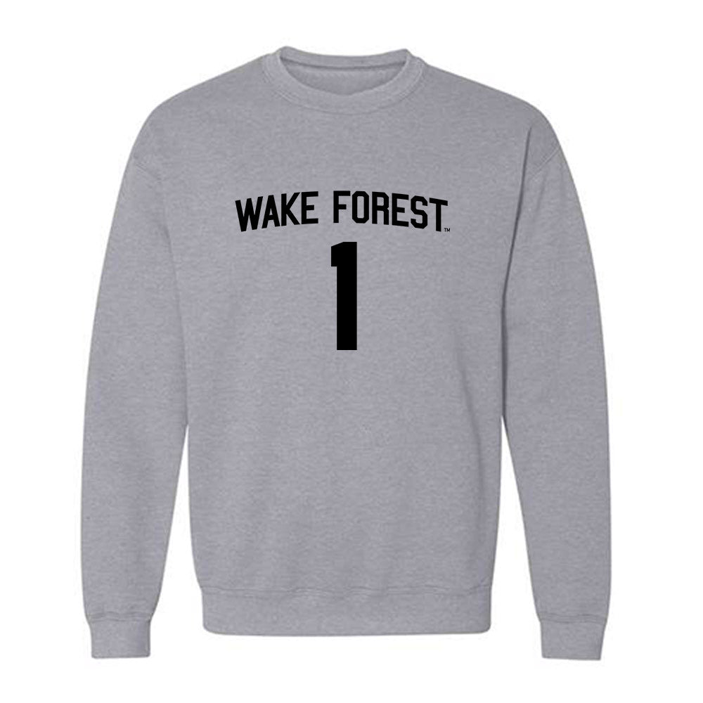 Wake Forest - NCAA Women's Basketball : Adora Nwude - Generic Shersey Crewneck Sweatshirt-0