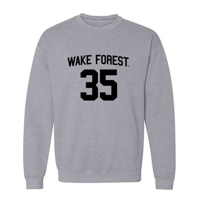 Wake Forest - NCAA Baseball : Griffin Miller - Generic Shersey Crewneck Sweatshirt-0