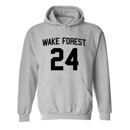 Wake Forest - NCAA Baseball : Grant Nicholson - Generic Shersey Hooded Sweatshirt-0