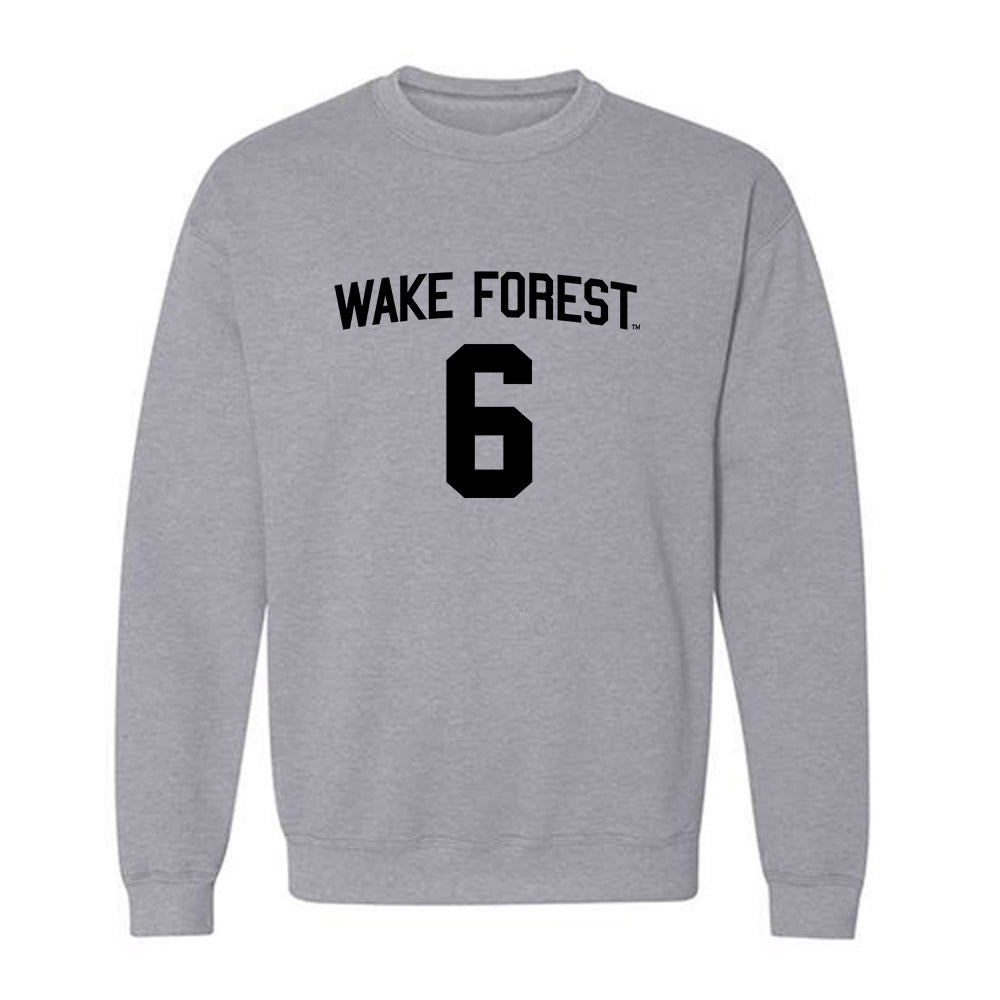 Wake Forest - NCAA Baseball : Will Holden - Generic Shersey Crewneck Sweatshirt-0