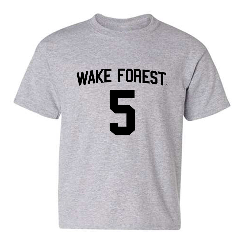 Wake Forest - NCAA Football : Kam Shanks - Generic Shersey Youth T-Shirt-0