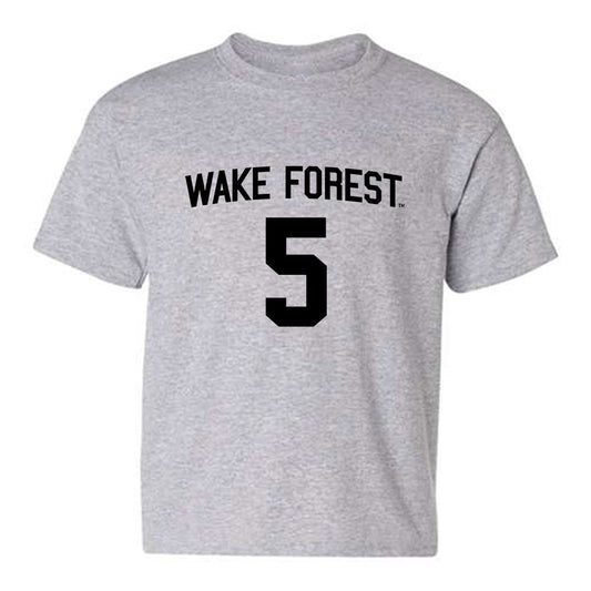 Wake Forest - NCAA Football : Kam Shanks - Generic Shersey Youth T-Shirt-0