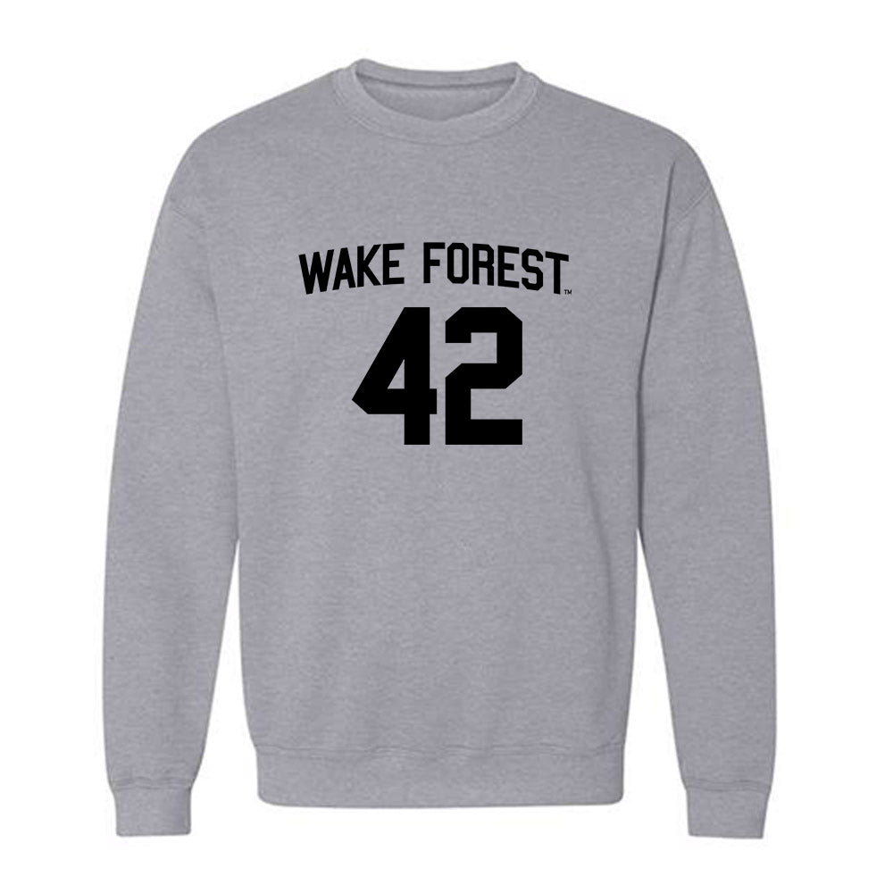 Wake Forest - NCAA Baseball : Alexander Peck - Generic Shersey Crewneck Sweatshirt-0