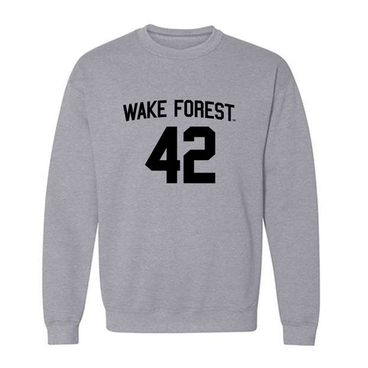 Wake Forest - NCAA Baseball : Alexander Peck - Generic Shersey Crewneck Sweatshirt-0