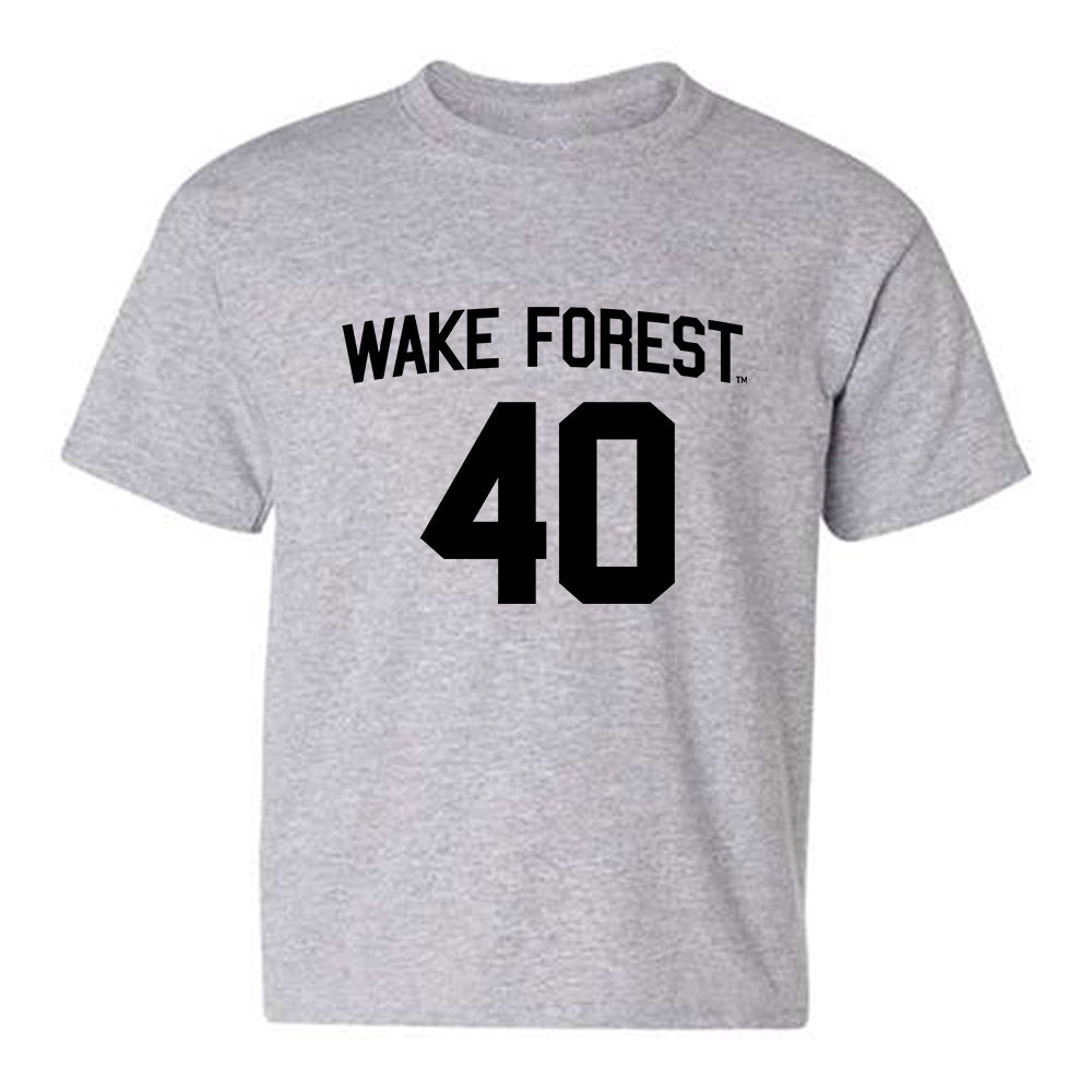 Wake Forest - NCAA Baseball : Jordan Serrano - Generic Shersey Youth T-Shirt-0
