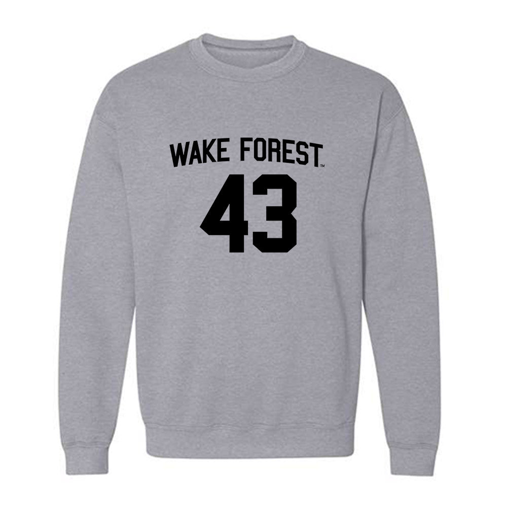 Wake Forest - NCAA Football : Frank Cusano - Generic Shersey Crewneck Sweatshirt-0