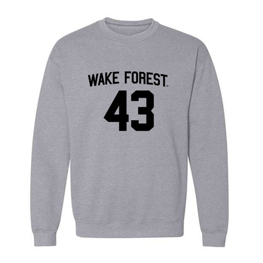 Wake Forest - NCAA Football : Frank Cusano - Generic Shersey Crewneck Sweatshirt-0