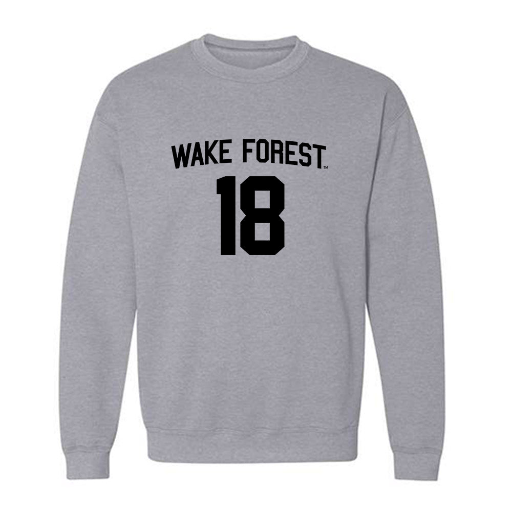 Wake Forest - NCAA Football : DJ Johnson - Generic Shersey Crewneck Sweatshirt-0