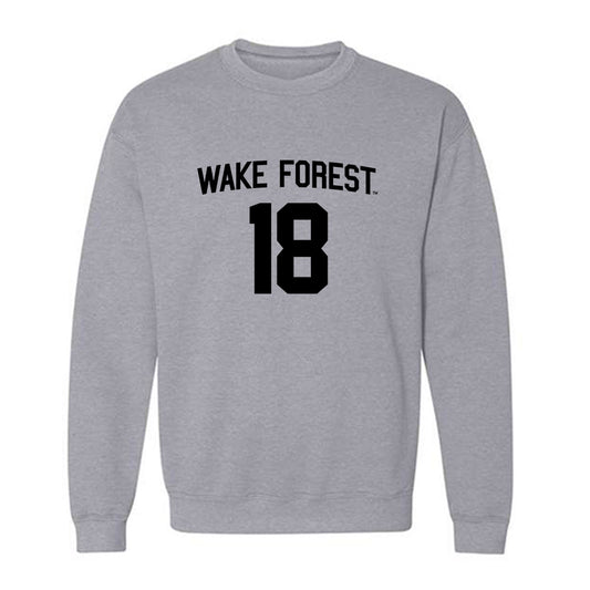 Wake Forest - NCAA Football : DJ Johnson - Generic Shersey Crewneck Sweatshirt-0