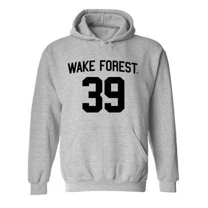 Wake Forest - NCAA Football : Wyatt Freeman - Generic Shersey Hooded Sweatshirt-0