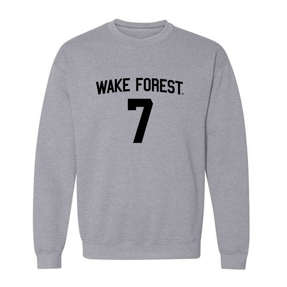 Wake Forest - NCAA Football : Buom Jock - Generic Shersey Crewneck Sweatshirt-0