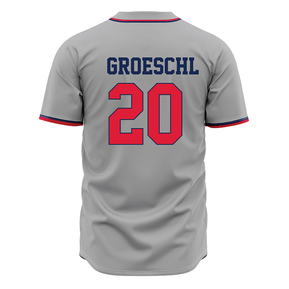 Dayton - NCAA Baseball : Ben Groeschl - Grey Jersey-1